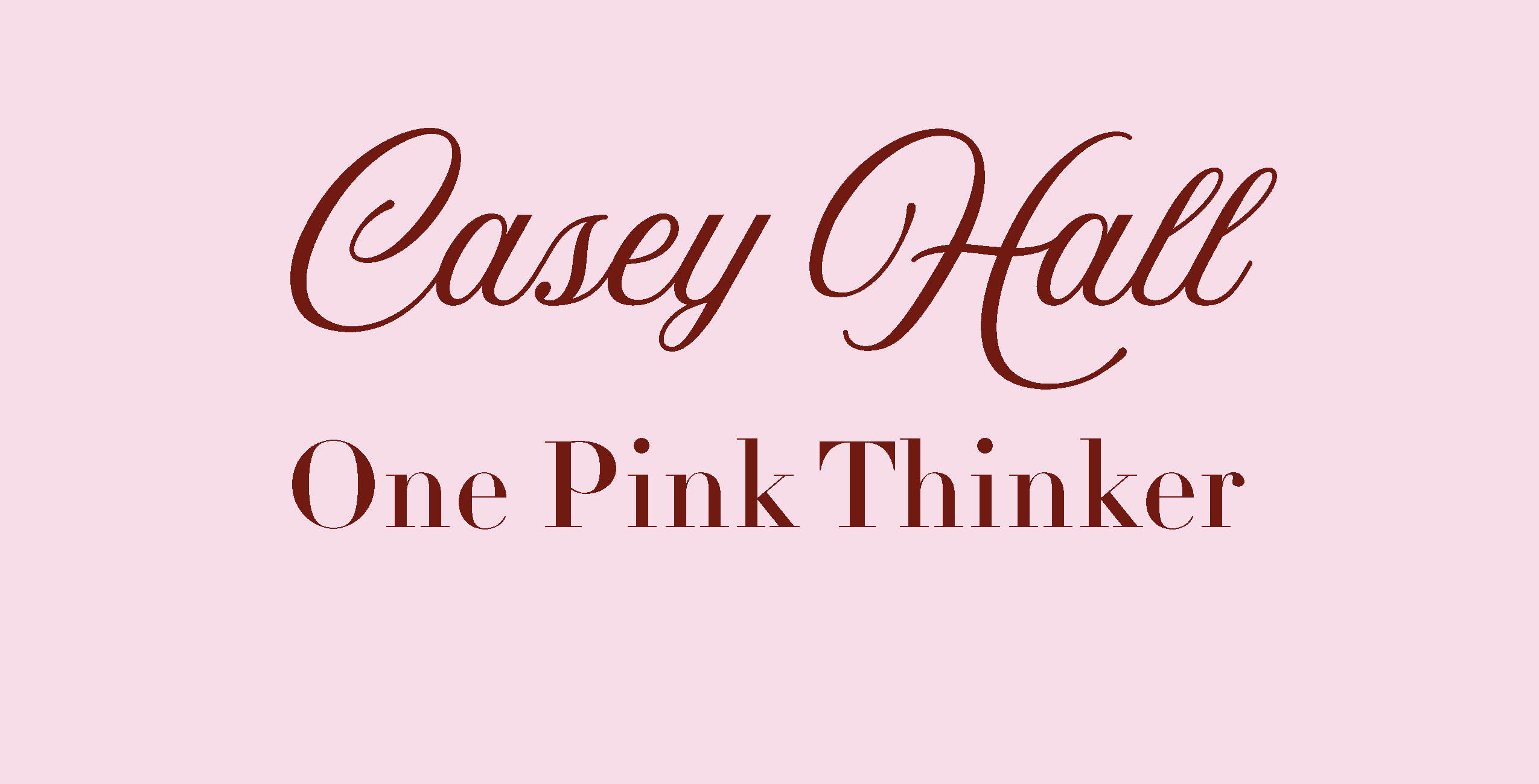 1 Pink Thinker